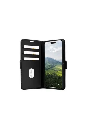 Nouveauté Etui iPhone 15 Pro en Cuir Copenhagen Slim Noir DBramante1928