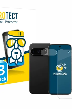 3 Pièces BROTECT AirGlass Protection d'écran en verre pour Google Pixel 9 Pro XL (Avant+Caméra) Dernière Chance