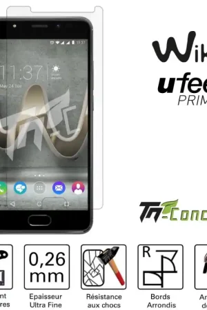 Acheter Direct Wiko U Feel Prime - Vitre de Protection Standard Premium - TM-Concept® - Verre trempé