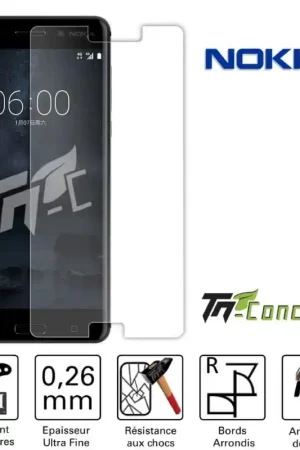 Nokia 8 - Vitre de Protection Standard Premium - TM-Concept® - Verre trempé Achat Immédiat