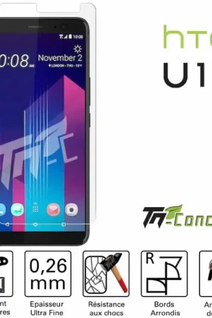 Expédié Aujourd’hui HTC U11+ (6,0") - Vitre de Protection Standard Premium - TM-Concept® - Verre trempé