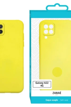 Quantité Limitée Coque Zanae Color Jaune pour Galaxy A22/M22 4G