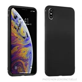 Coque Silicone Soft iPhone XS Noir Must-Have