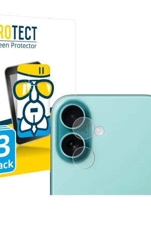 3 Pièces BROTECT AirGlass Protection d'écran en verre pour Apple iPhone 16 (Caméra UNIQUEMENT) Réduction