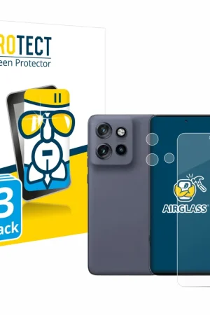 Must-Have 3 Pièces BROTECT AirGlass Protection d'écran en verre pour Motorola Edge 50 Neo (Avant+Caméra)