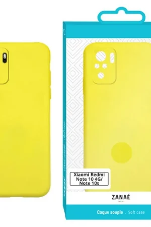 Acheter En Ligne Coque Zanae Color Jaune pour Redmi Note 10/Poco M5s