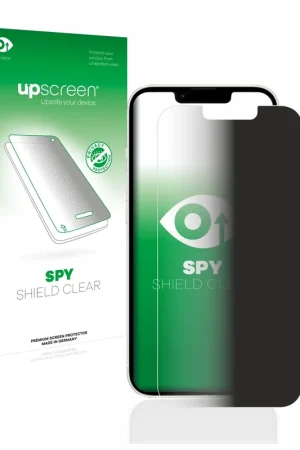 upscreen Spy Shield Clear Premium Film de protection d'écran confidentiel pour Apple iPhone 13 Offre Limitée