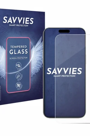 Réduction 3 Pièces Savvies Clear Protection d'écran en verre trempé pour Apple iPhone 16 Pro