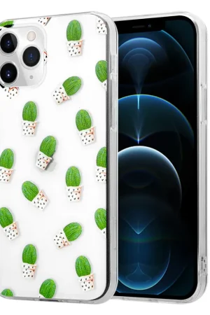 Bon Marché ShieldCase Coque iPhone 12 Pro Cute Cactus