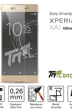 Satisfait Ou Remboursé Sony Xperia XA1 Ultra - Vitre de Protection Standard Premium - TM-Concept® - Verre trempé