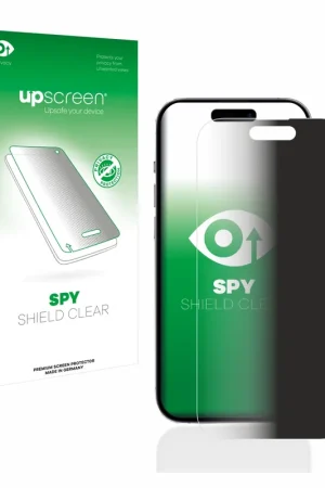 upscreen Spy Shield Clear Premium Film de protection d'écran confidentiel pour Apple iPhone 14 Pro Dernier Modèle