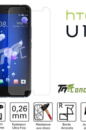 Jusqu’à Épuisement Des Stocks HTC U11 - Vitre de Protection Standard Premium - TM-Concept® - Verre trempé