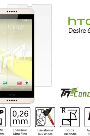 Réduction HTC Desire 650 - Vitre de Protection Standard Premium - TM-Concept® - Verre trempé