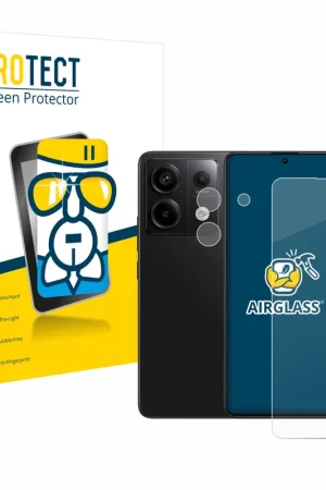 Certifié BROTECT AirGlass Protection d'écran en verre pour Xiaomi Redmi Note 13 Pro 5G (Avant+Caméra)