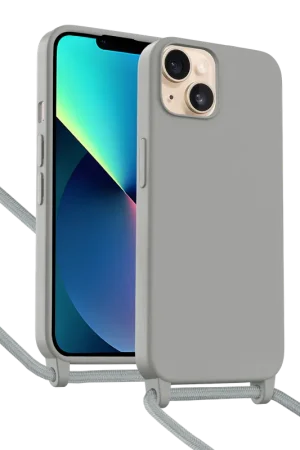 ShieldCase Coque iPhone 13 avec cordon pour téléphone (gris) Prix Réduit