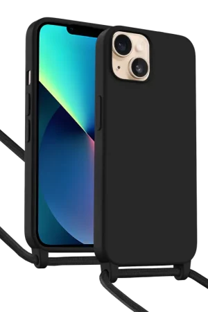Promotion ShieldCase Coque iPhone 13 avec cordon pour téléphone (noir)