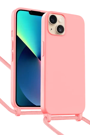 ShieldCase Coque iPhone 13 avec cordon pour téléphone (rose) Promotion