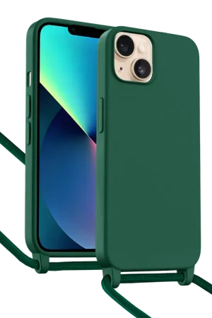 ShieldCase Coque iPhone 13 avec cordon pour téléphone (vert foncé) Acheter Direct
