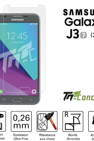 Samsung Galaxy J3 (2017) - Vitre de Protection Standard Premium - TM-Concept® - Verre trempé Dernière Chance