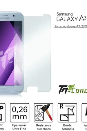 Nouvelle Collection Samsung Galaxy A3 (2017) - Vitre de Protection Standard Premium - TM-Concept® - Verre trempé