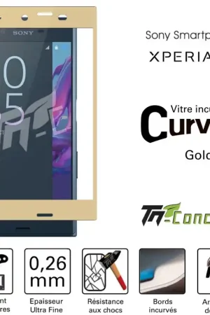 Promotion Saisonnière Sony Xperia XZ - Vitre de Protection 3D Curved - TM-Concept® - Verre trempé