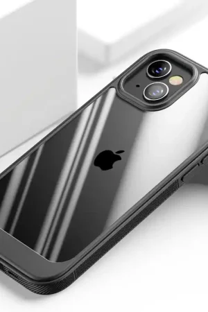 ShieldCase Coque iPhone 13 Mini avec bordure en TPU (noir/transparent) Promotion Saisonnière