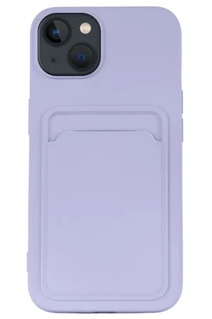 Réduction ShieldCase Coque silicone avec porte-cartes pour iPhone 13 Mini (Violet)