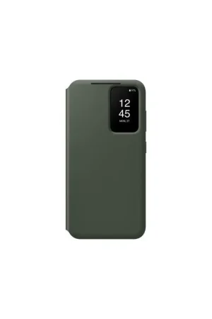 Bon Marché Folio Samsung Galaxy S23 5G S View Cover avec fenêtre transparente Kaki