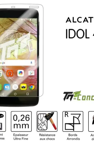 Achetez Aujourd’hui Alcatel Idol 4S - Vitre de Protection Standard Premium - TM-Concept® - Verre trempé