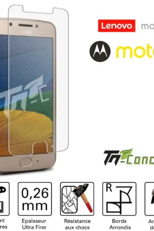 Usine Directe Motorola Moto G5 - Vitre de Protection Standard Premium - TM-Concept® - Verre trempé
