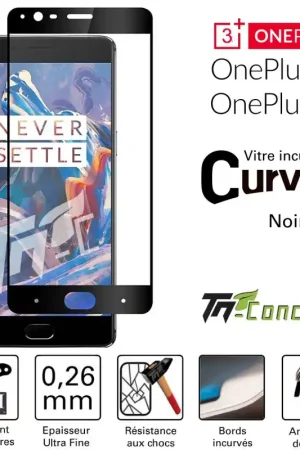 OnePlus 3 / 3T - Vitre de Protection Curved - TM-Concept® - Verre trempé Prix Promo
