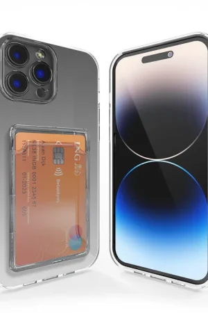 Affaire À Saisir ShieldCase Coque iPhone 13 Pro antichoc avec porte-cartes (transparente)