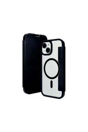 Top Vente Folio MagSafe iPhone 15 Plus Helsinki Cuir Noir