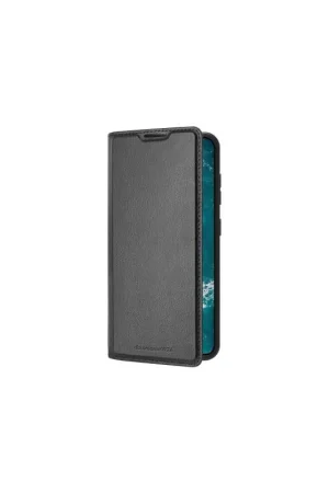 Affaire À Saisir Folio Samsung Galaxy A55 5G Oslo Cuir Vegan Fonction Stand Noir