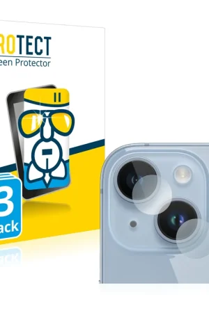 Bon Plan 3 Pièces BROTECT AirGlass Protection d'écran en verre pour Apple iPhone 14 (Caméra UNIQUEMENT)