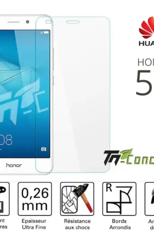 Commander Vite Huawei Honor 5C - Vitre de Protection Standard Premium - TM-Concept® - Verre trempé