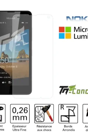 Meilleur Choix Microsoft Lumia 550 - Vitre de Protection Standard Premium - TM-Concept® - Verre trempé