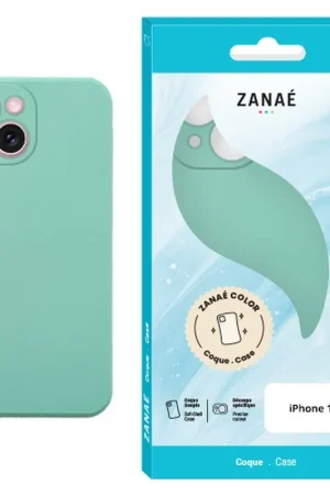 Certifié Coque Zanaé Color Menthe pour iPhone 15