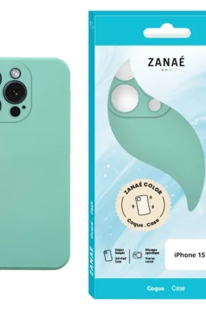 Solde Coque Zanae Color Menthe pour iPhone 15 Pro