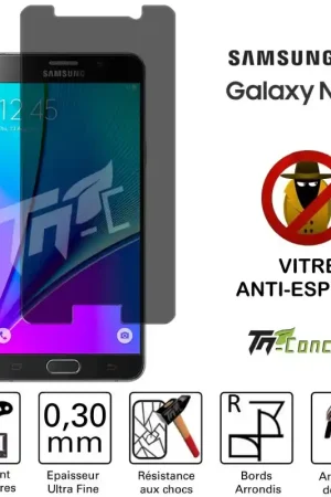 Prix Bas Samsung Galaxy Note 5 - Vitre de Protection Anti-Espions - TM-Concept® - Verre trempé