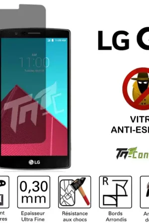 LG G4 - Vitre de Protection Anti-Espions - TM-Concept® - Verre trempé Bon Plan