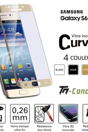 Samsung Galaxy S6 edge+ - Vitre de Protection Curved - TM-Concept® - Verre trempé Nouveauté