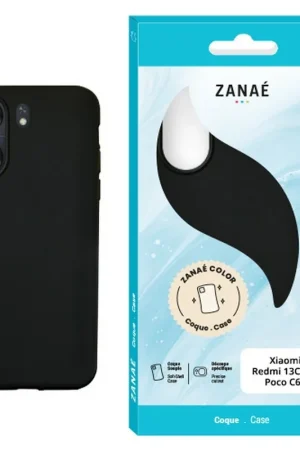 Vente Flash Coque Zanae Color Noir pour Redmi 13C 4G / Poco C65