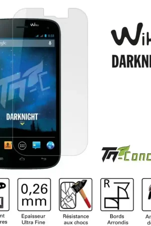 Livraison Gratuite Wiko Darknight - Vitre de Protection Standard Premium - TM-Concept® - Verre trempé