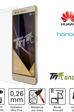 Huawei Honor 7 - Vitre de Protection Standard Premium - TM-Concept® - Verre trempé Usine Directe