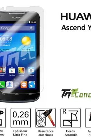 Huawei Ascend Y520 - Vitre de Protection Standard Premium - TM-Concept® - Verre trempé Commander Vite