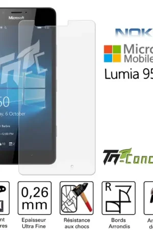 Meilleur Choix Microsoft Lumia 950 - Vitre de Protection Standard Premium - TM-Concept® - Verre trempé