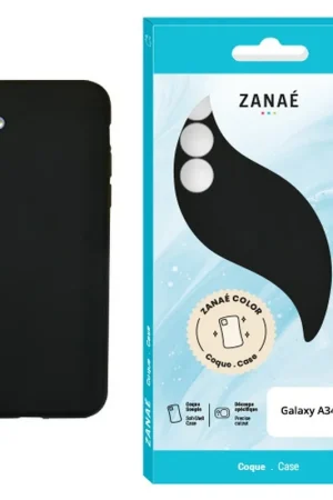 Usine Directe Coque Zanae Color pour Galaxy A34 5G Noir