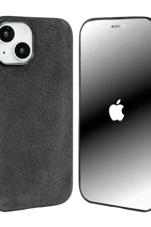 Coverzs Coque iPhone 14 Alcantara & TPU MagSafe (noir) Acheter Direct