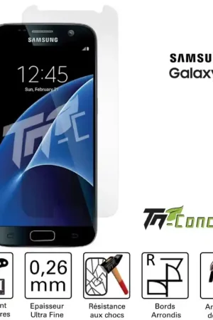 Samsung Galaxy S7 - Vitre de Protection Standard Premium - TM-Concept® - Verre trempé Livraison Express